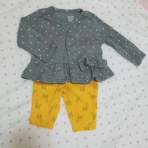 Baby girl pants with matching top